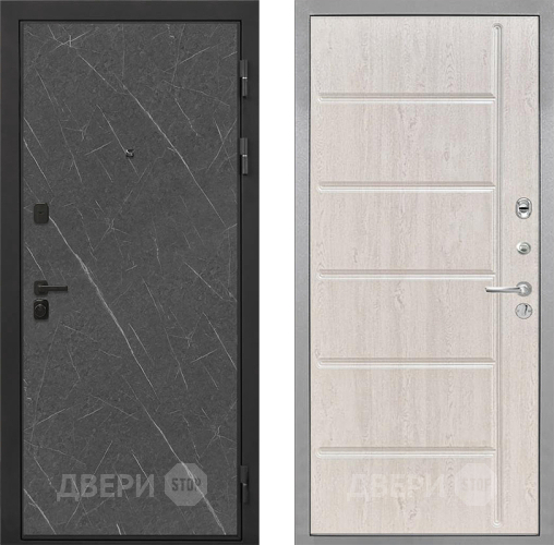 Входная металлическая Дверь Интекрон (INTECRON) Профит Black Гранит Лава Оникс ФЛ-102 Сосна белая в Домодедово