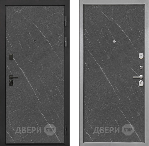 Входная металлическая Дверь Интекрон (INTECRON) Профит Black Гранит Лава Оникс Гладкая Гранит лава оникс в Домодедово