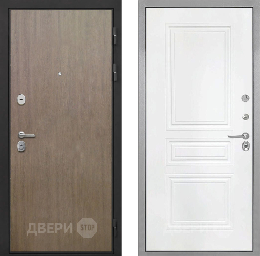 Дверь Интекрон (INTECRON) Гектор Венге Коричневый ФЛ-243 Белый матовый в Домодедово