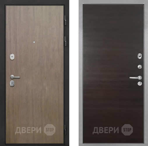 Входная металлическая Дверь Интекрон (INTECRON) Гектор Венге Коричневый Гладкая Эковенге поперечный в Домодедово