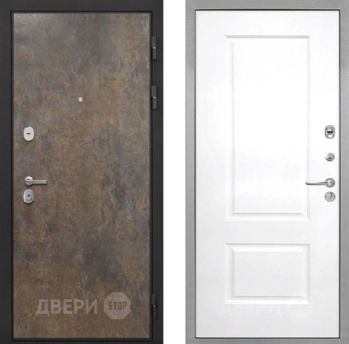 Входная металлическая Дверь Интекрон (INTECRON) Гектор Гранж Альба Роял Вуд белый в Домодедово