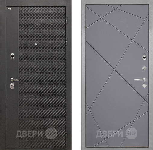 Входная металлическая Дверь Интекрон (INTECRON) Олимпия Black 4К Лучи-М Графит софт в Домодедово