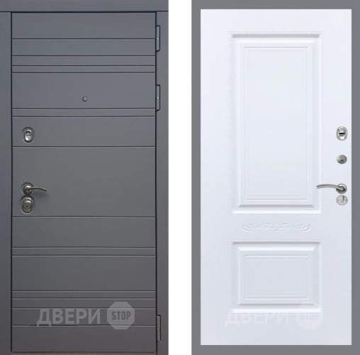 Входная металлическая Дверь Рекс (REX) 14 силк титан Смальта Силк Сноу в Домодедово