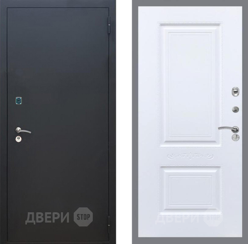 Дверь Рекс (REX) 1A Черный Муар Смальта Силк Сноу в Домодедово