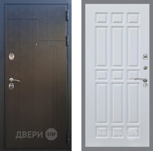 Входная металлическая Дверь Рекс (REX) Премиум-246 FL-33 Белый ясень в Домодедово