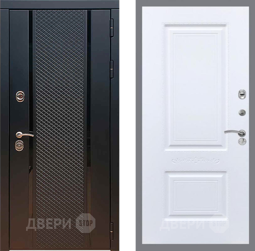 Входная металлическая Дверь Рекс (REX) 25 Смальта Силк Сноу в Домодедово