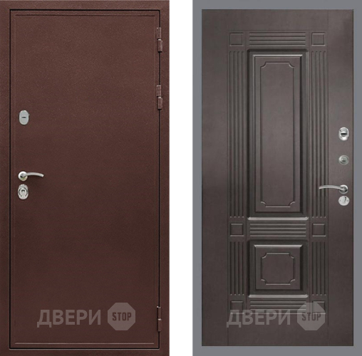 Входная металлическая Дверь Рекс (REX) 5 металл 3 мм FL-2 Венге в Домодедово
