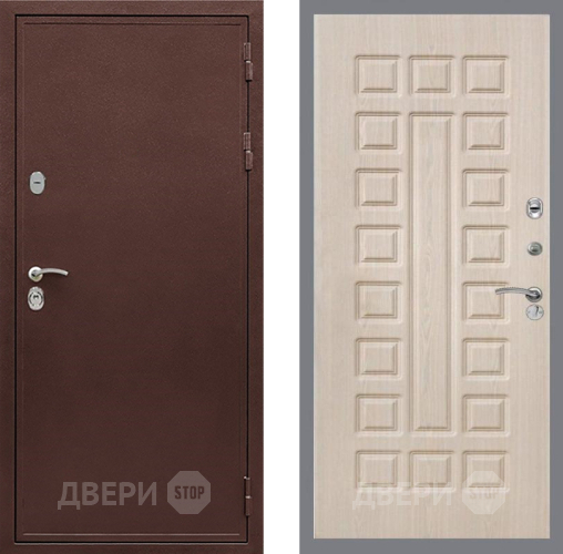 Входная металлическая Дверь Рекс (REX) 5 металл 3 мм FL-183 Беленый дуб в Домодедово