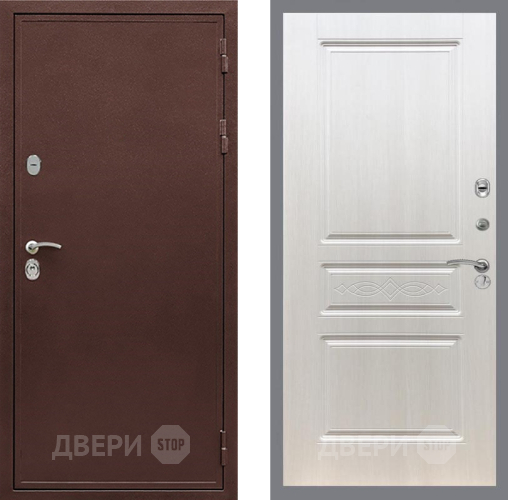 Входная металлическая Дверь Рекс (REX) 5 металл 3 мм FL-243 Лиственница беж в Домодедово